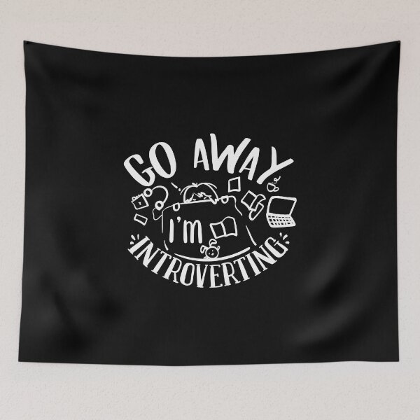 Item preview, go away im introverting, please go away im introverting, Funny Go Away I'm Introverting, please, go away, i am introverting,Shy designed and sold by RedArtsDesign.