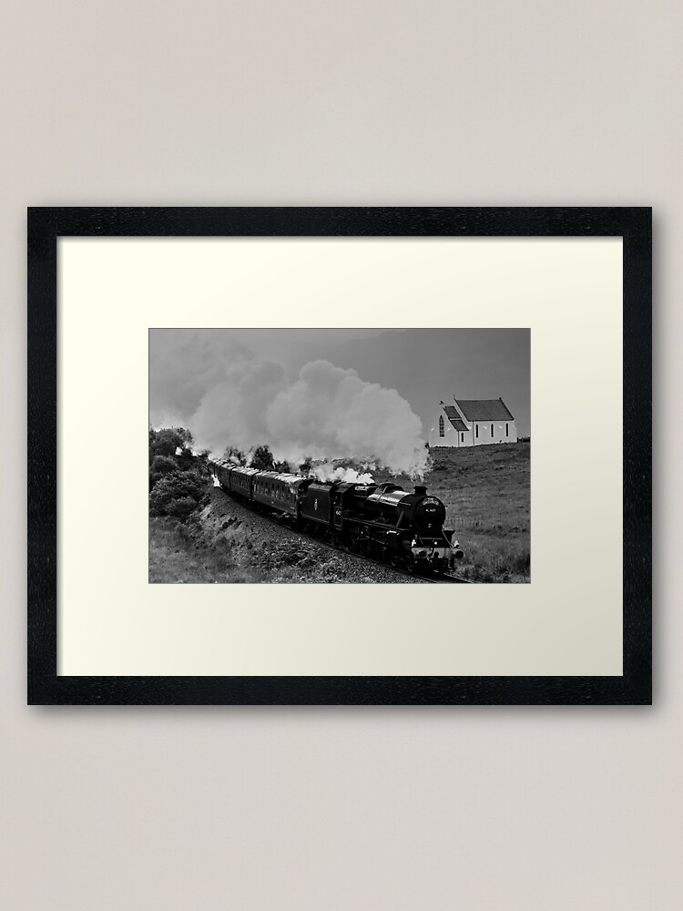 Alternate view of The Jacobite Steam Train, Polnish, Scotland. Framed Art Print
