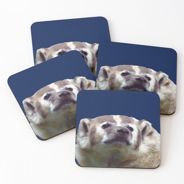 Item preview, Fred the American Badger (navy background) designed and sold by PowerfulPhotos.