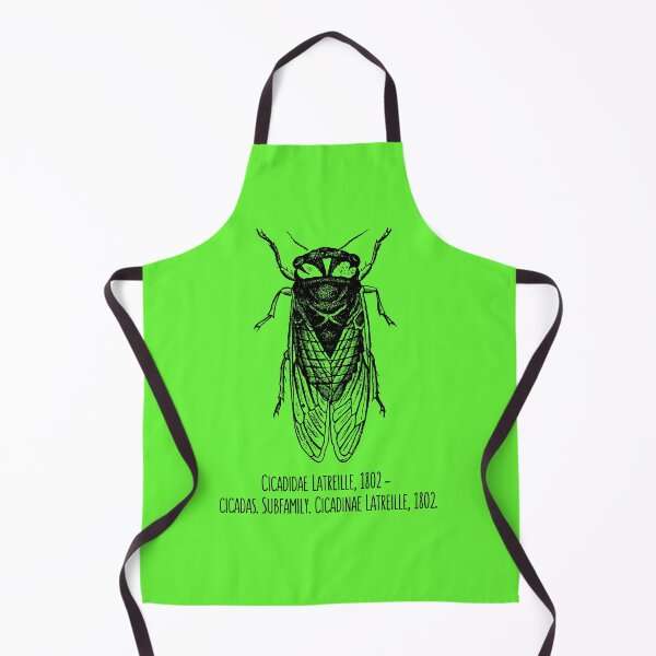 Item preview, Cicada Scientific Family Black Line Drawing Modern Design designed and sold by EarthArtDesigns.