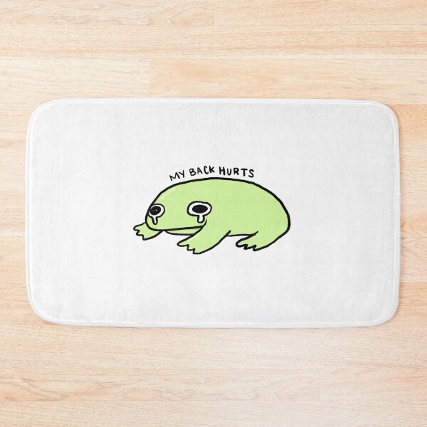 Item preview, Back hurt | crying green frog  designed and sold by iristocat.