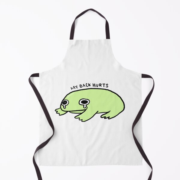 Item preview, Back hurt | crying green frog  designed and sold by iristocat.