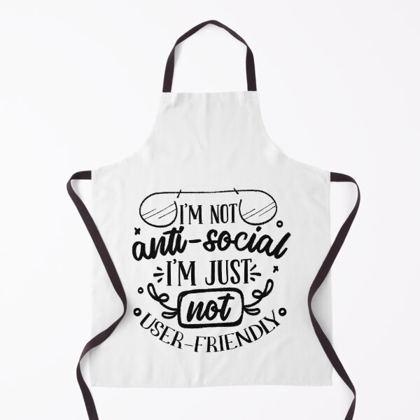 Item preview, "I'm not anti-social. I'm just not user friendly.", I'm not anti-social. I'm just not user friendly, away from people,too people,antisocial,Funny Introvert Humor designed and sold by RedArtsDesign.