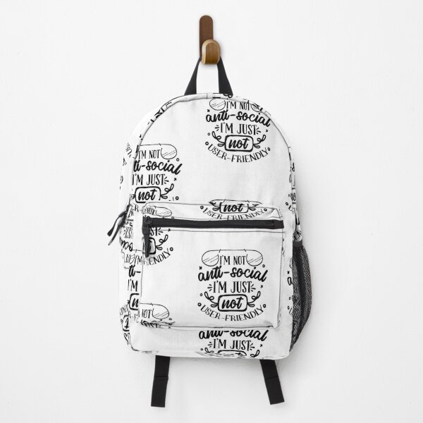 Item preview, "I'm not anti-social. I'm just not user friendly.", I'm not anti-social. I'm just not user friendly, away from people,too people,antisocial,Funny Introvert Humor designed and sold by RedArtsDesign.