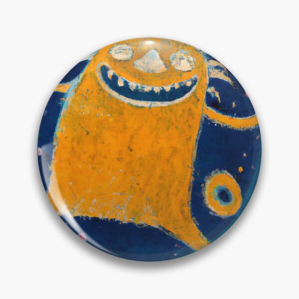 Item preview, Meme. Yellow Funny Monster With funny face runs merrily designed and sold by Olga Nagornaya.