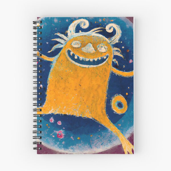 Item preview, Meme. Yellow Funny Monster With funny face runs merrily designed and sold by Olga Nagornaya.