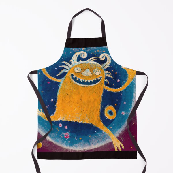Item preview, Meme. Yellow Funny Monster With funny face runs merrily designed and sold by Olga Nagornaya.