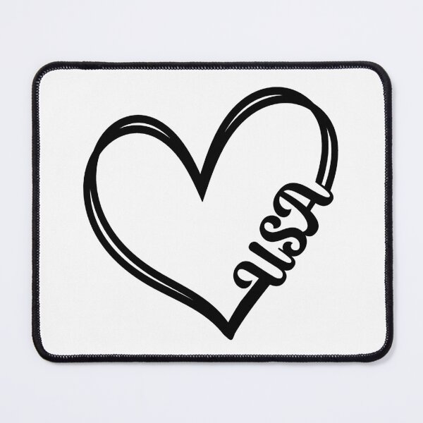 Item preview, Heart USA Line Art designed and sold by mrtraz.