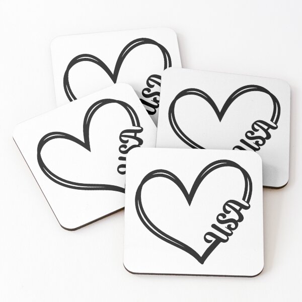Item preview, Heart USA Line Art designed and sold by mrtraz.