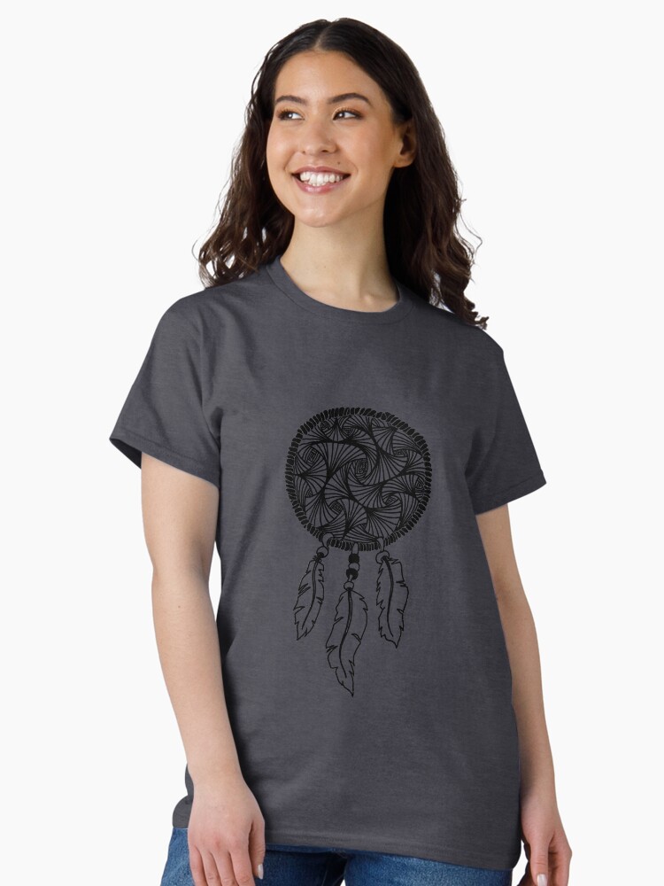 Thumbnail 2 of 7, Classic T-Shirt, Dreamcatcher Mandala designed and sold by oodelally.