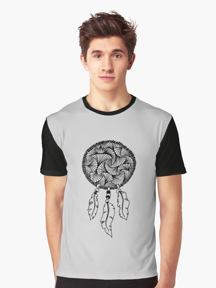 Thumbnail 1 of 5, Graphic T-Shirt, Dreamcatcher Mandala designed and sold by oodelally.
