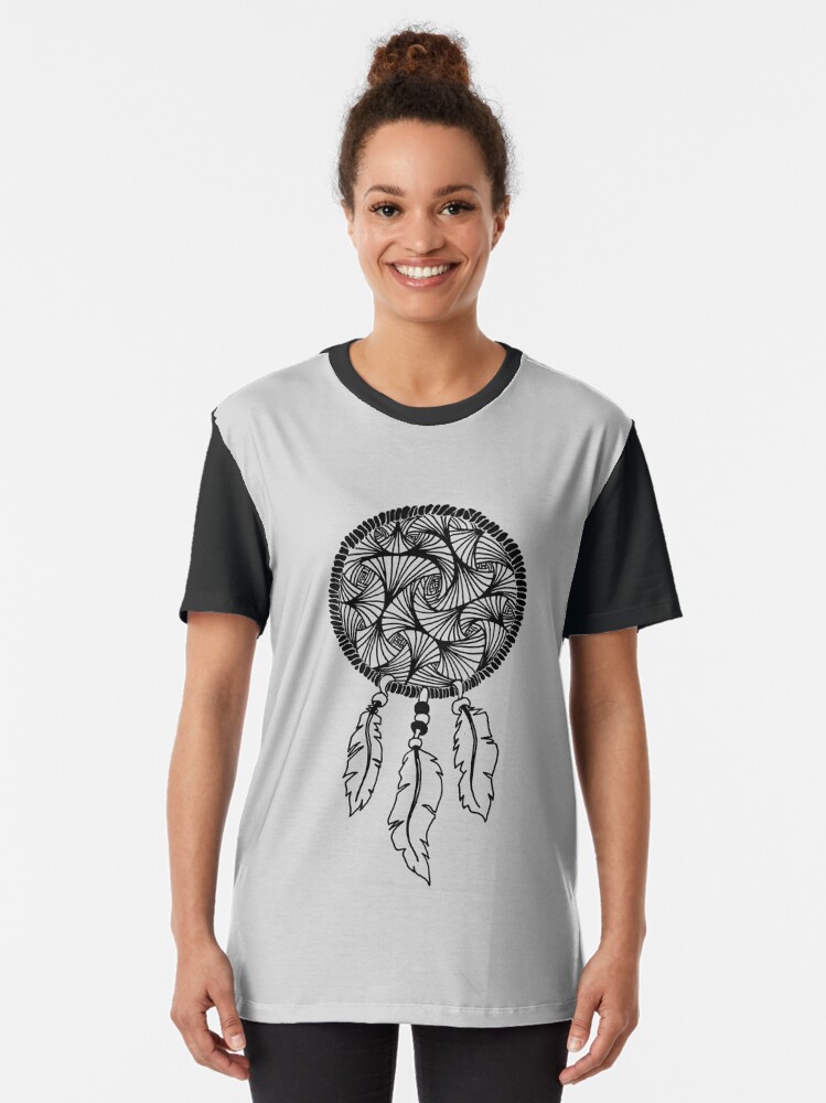 Thumbnail 2 of 5, Graphic T-Shirt, Dreamcatcher Mandala designed and sold by oodelally.