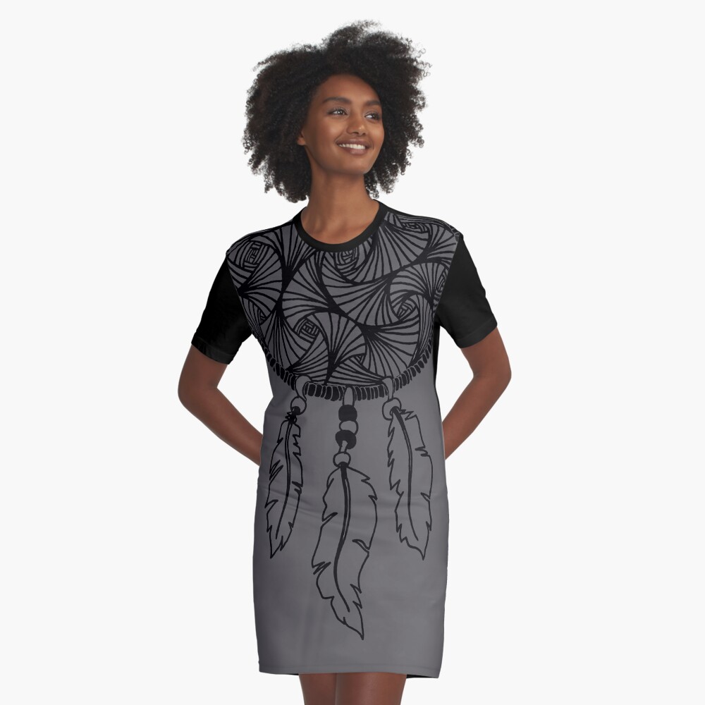 Item preview, Graphic T-Shirt Dress designed and sold by oodelally.