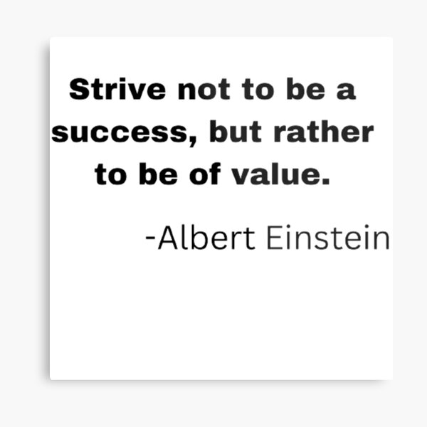 Albert Einstein Quotes Metal Print