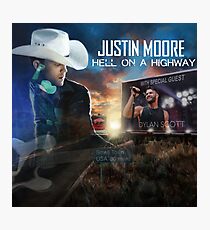 justin moore hell on highway 2018 tour anakan Photographic Print