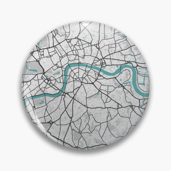 Item preview, London England UK Map - Minimal Style w/ Roads designed and sold by wxnw-designs.