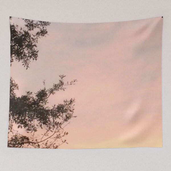 Item preview, Light Pastel Pink Sunset Sky Trees designed and sold by jays-artworks.