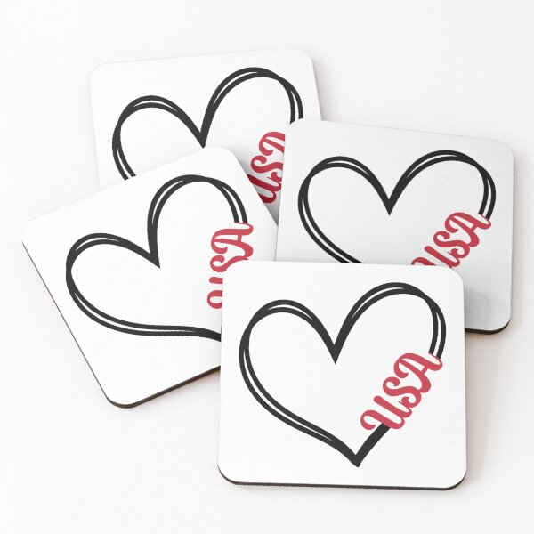 Item preview, Heart USA Line Art designed and sold by mrtraz.