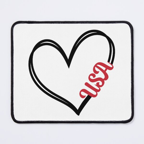 Item preview, Heart USA Line Art designed and sold by mrtraz.