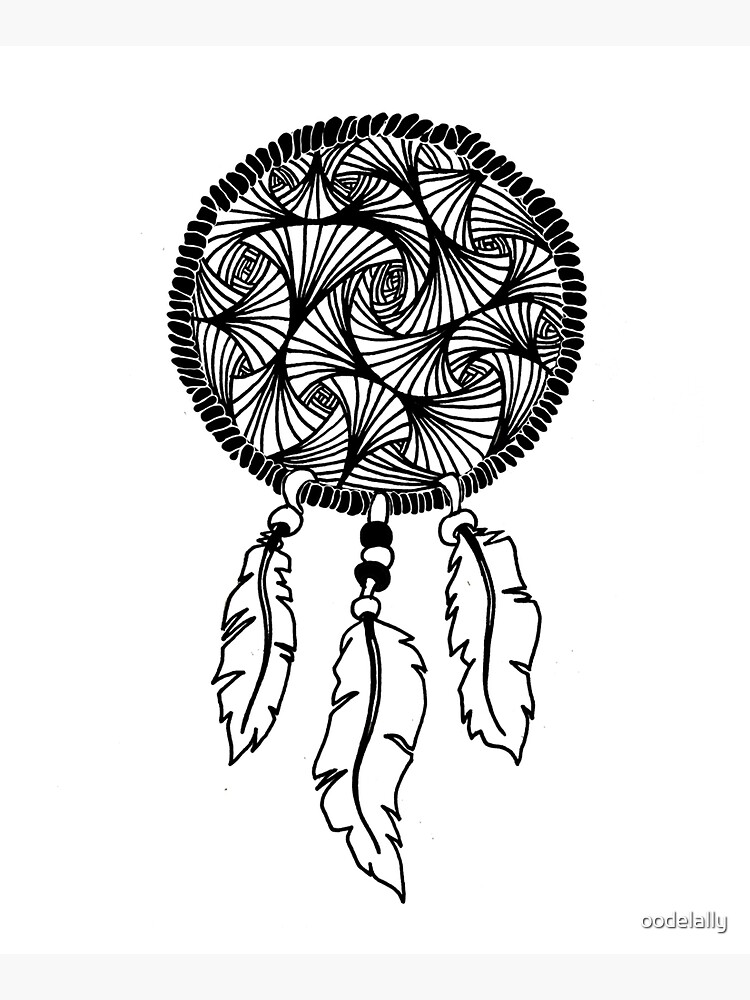 Thumbnail 5 of 5, Tote Bag, Dreamcatcher Mandala designed and sold by oodelally.