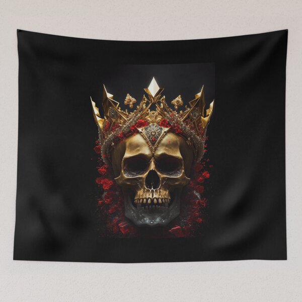 Item preview, Skull with Flower Crown designed and sold by JABG-01.