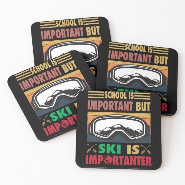 Item preview, School Is Important But Ski Is Importanter Vintage designed and sold by Mannoucha ⭐⭐⭐⭐⭐ ( 1,978 reviews ).