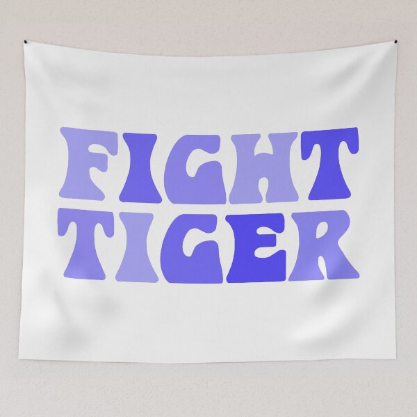Item preview, purple multicolor fight tiger designed and sold by kylerrademan.