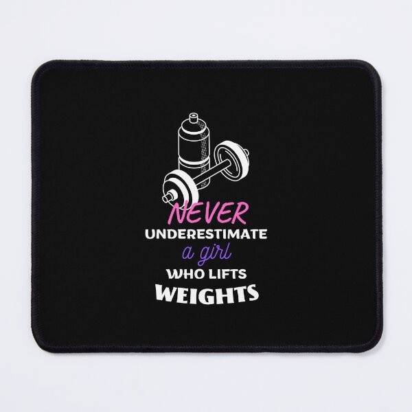 Item preview, Never Underestimate A Girl Who Lifts Weights designed and sold by xJolene.