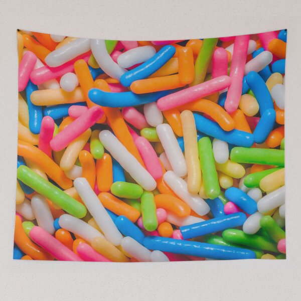 Item preview, Colorful Vermicelli Sprinkles Macro Photograph designed and sold by patternsoup.