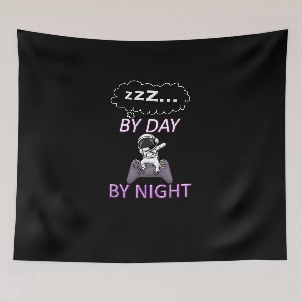 Item preview, funny Sleeping By Day Gaming By Night GAMING designed and sold by mu-art.