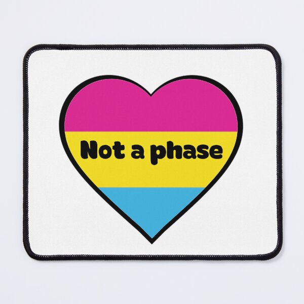 Item preview, Not a phase pansexual heart outlined  designed and sold by shaybosh.