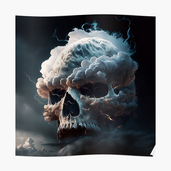 Skull Storm Poster
