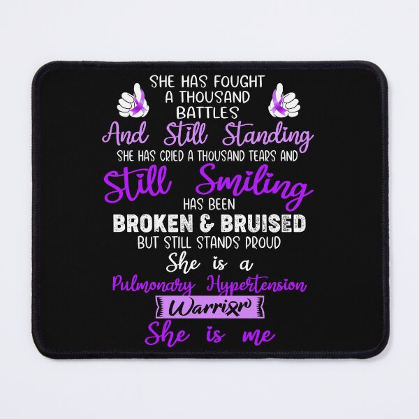 Item preview, Pulmonary Hypertension Warrior SHE IS ME - Support Pulmonary Hypertension Fighter Gifts designed and sold by Berriosly.