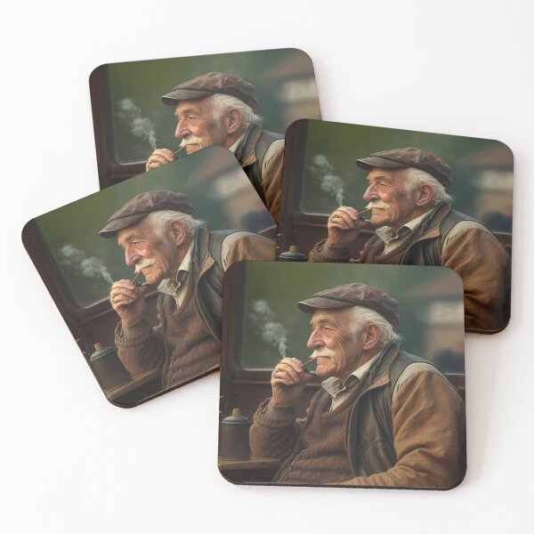 Item preview, old man // coffee shop designed and sold by Shagrah.