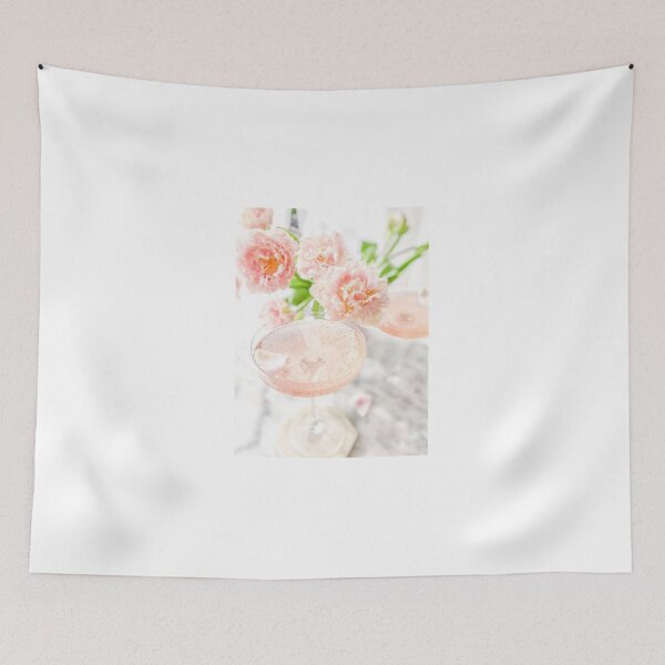 Item preview, Blush Pink Drinks, Pink Flower Drink designed and sold by newburyboutique.