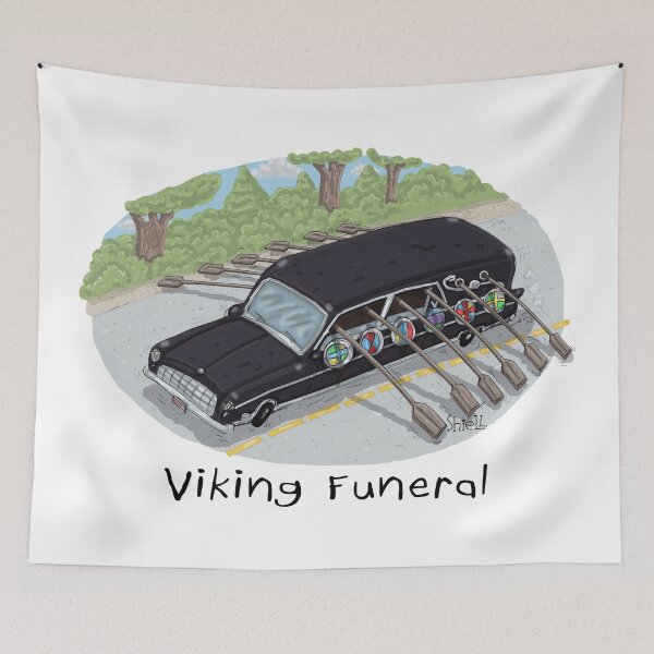 Item preview, Viking Funeral designed and sold by wanderingmelon.