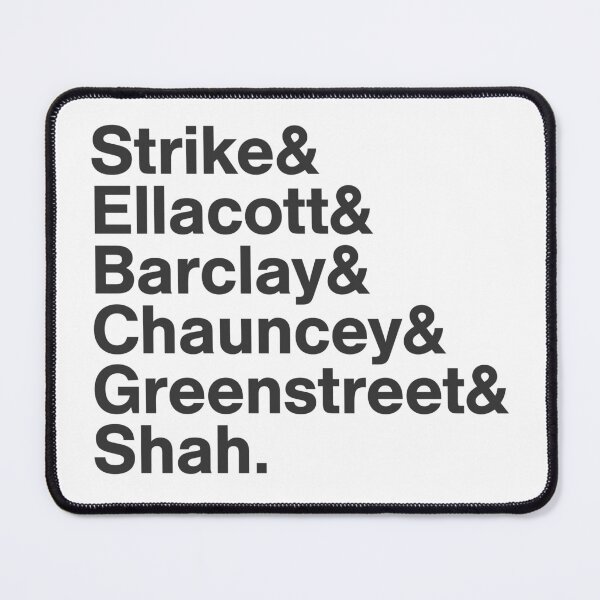 Item preview, Cormoran Strike - Detective Agency Employees (The Ink Black Heart) designed and sold by wxnw-designs.