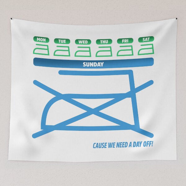 Item preview, Work and rest Sunday designed and sold by professorguru.