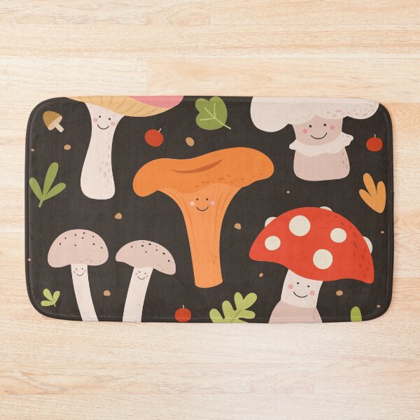 Item preview, Set of cute mushrooms with laughing faces. designed and sold by KO-SIM.