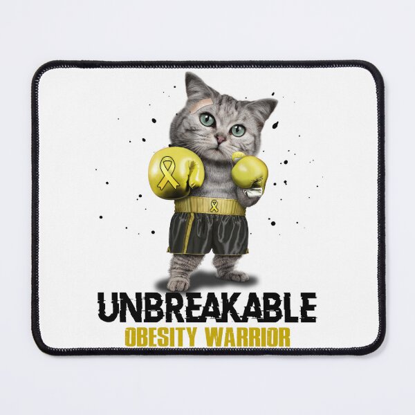 Item preview, Obesity Warrior - UNBREAKABLE - Obesity Ribbon designed and sold by EdithShop59.