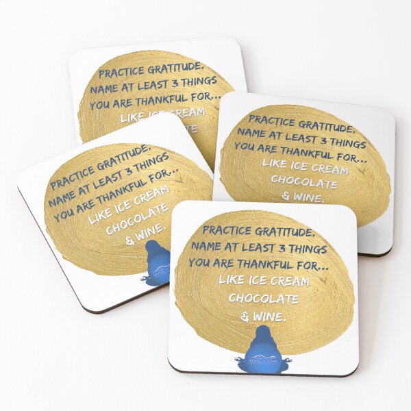 Item preview, Practice Gratitude - Ice Cream, Chocolate, & Wine designed and sold by Ellen Hanney-Saligumba.