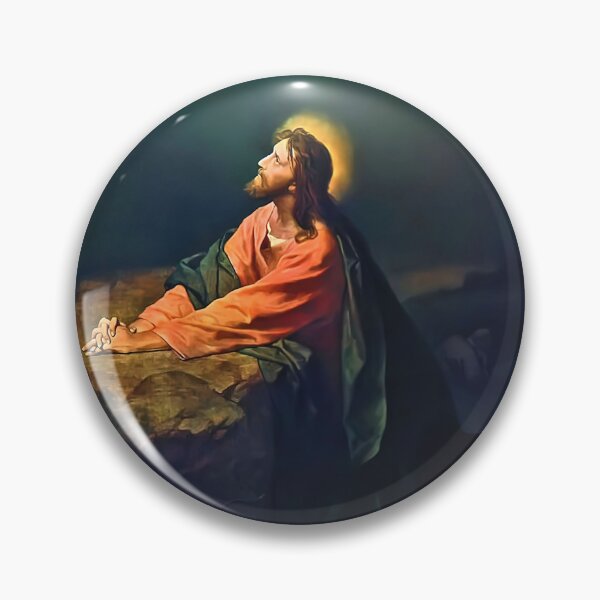 Vista previa del artículo con la obra «Jesús Getsemaní Agonía en el Huerto Pasión de Cristo Crucifixión Crucifijo Cruz Católica Hofmann», diseñado y vendido por hispanicworld.