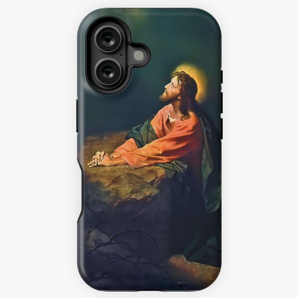 Vista previa del artículo con la obra «Jesús Getsemaní Agonía en el Huerto Pasión de Cristo Crucifixión Crucifijo Cruz Católica Hofmann», diseñado y vendido por hispanicworld.