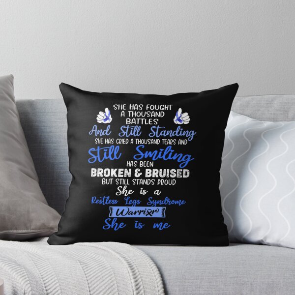 Item preview, Restless Legs Syndrome Warrior SHE IS ME - Support Restless Legs Syndrome Fighter Gifts designed and sold by Berriosly.
