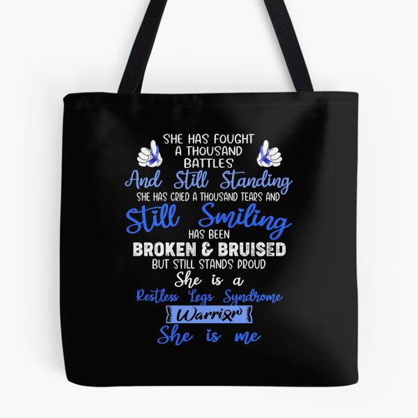 Item preview, Restless Legs Syndrome Warrior SHE IS ME - Support Restless Legs Syndrome Fighter Gifts designed and sold by Berriosly.