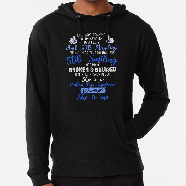 Item preview, Restless Legs Syndrome Warrior SHE IS ME - Support Restless Legs Syndrome Fighter Gifts designed and sold by Berriosly.