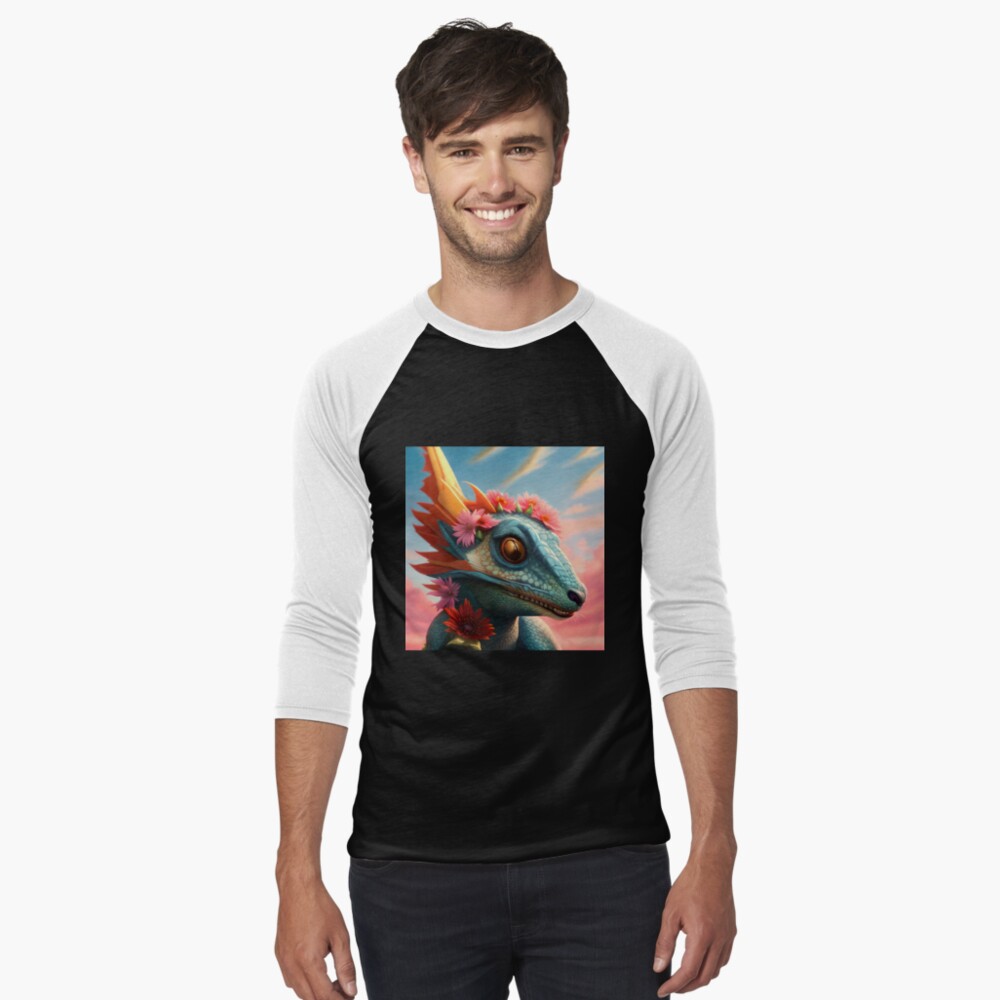 Item preview, Baseball ¾ Sleeve T-Shirt designed and sold by dragynrain.