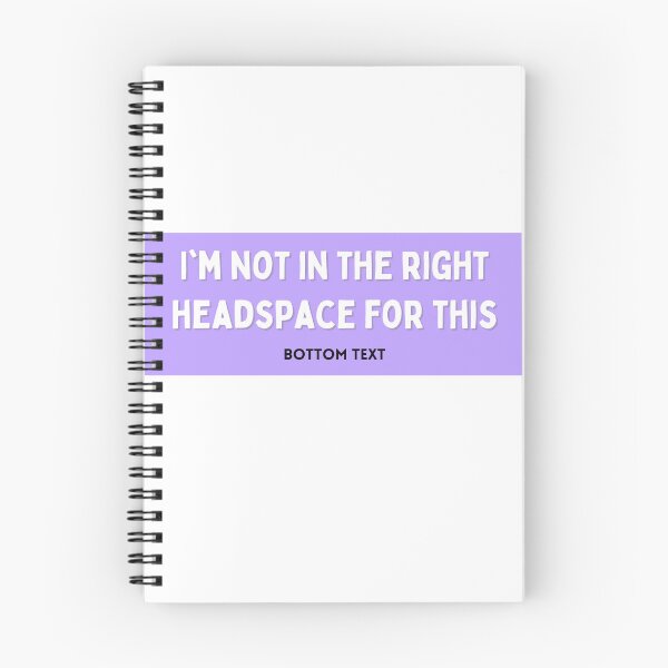Item preview, I'm Not in the Right Headspace For This Bottom Text Bumper Sticker designed and sold by hyperfocusrach.