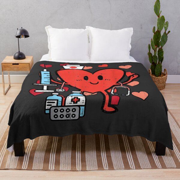 Item preview, Valentines Day Nurse Heart Funny Nursing Scrub Top RN Women designed and sold by xteamdesign.