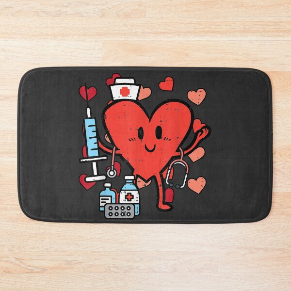 Item preview, Valentines Day Nurse Heart Funny Nursing Scrub Top RN Women designed and sold by xteamdesign.
